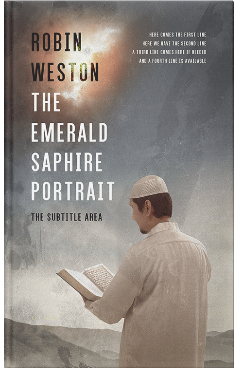 Front view of Premade Religion & Spirituality Book Cover - Natural Gray