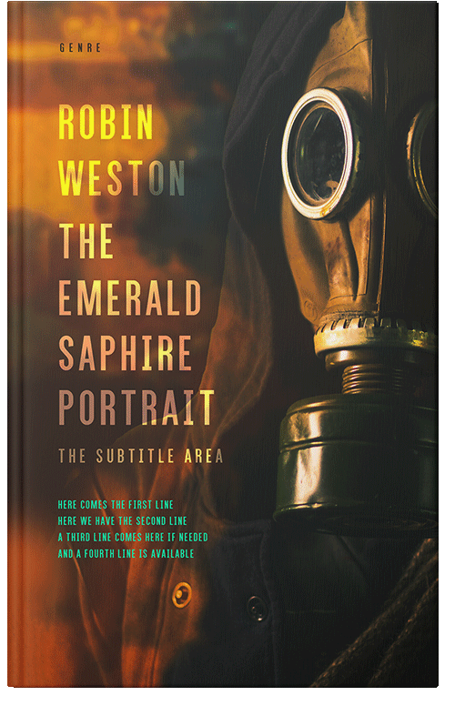 Front view of Premade Apocalyptica Book Cover - Zeus