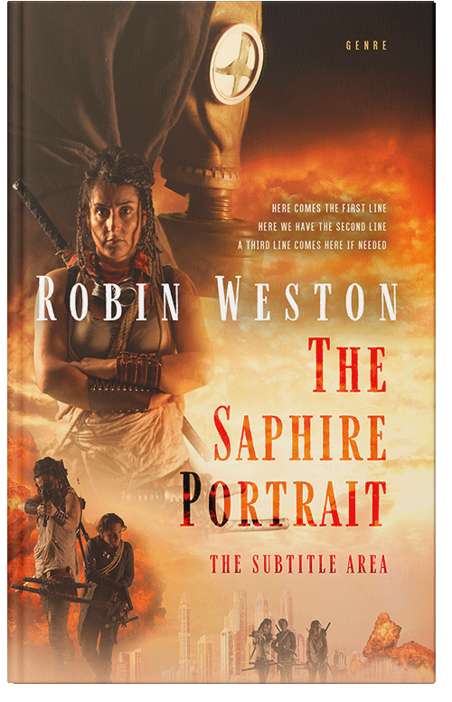 Front view of Premade Apocalyptica Book Cover - Cedar