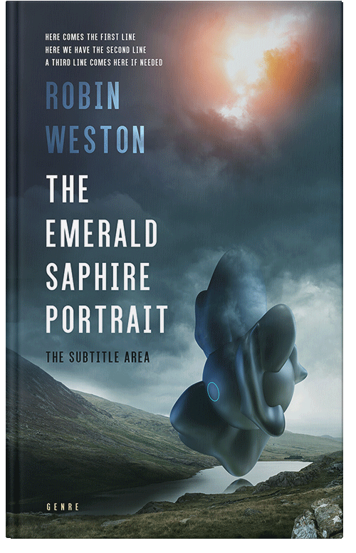 Front view of Premade Science Fiction Book Cover - Limed Spruce