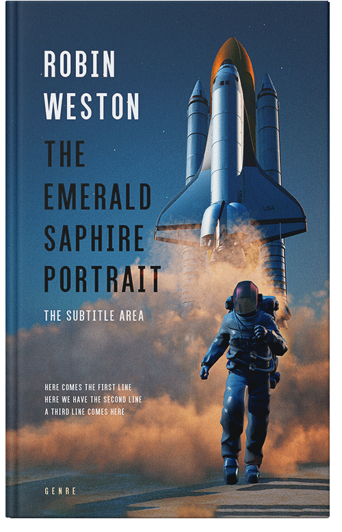 Front view of Premade Science Fiction Book Cover - San Juan