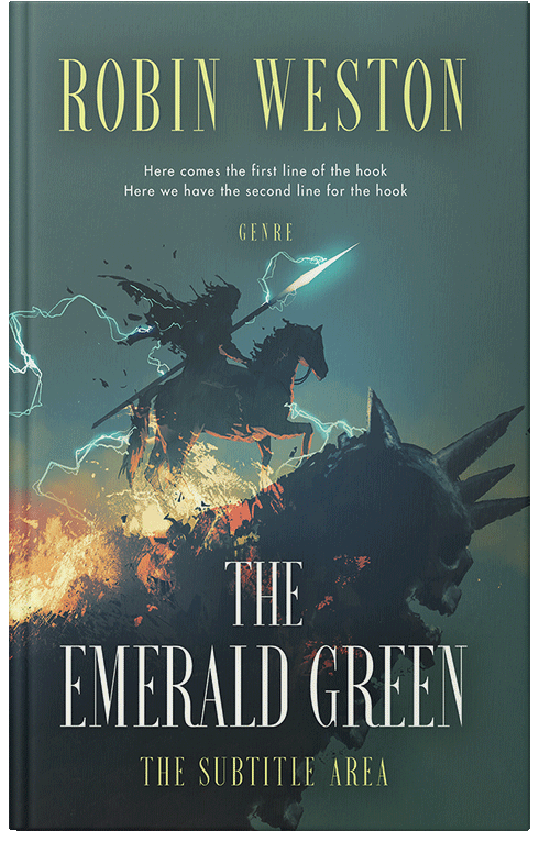 Front view of Premade Fantasy Book Cover - Limed Spruce