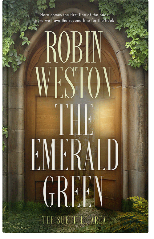 Front view of Premade Fantasy Book Cover - Metallic Bronze