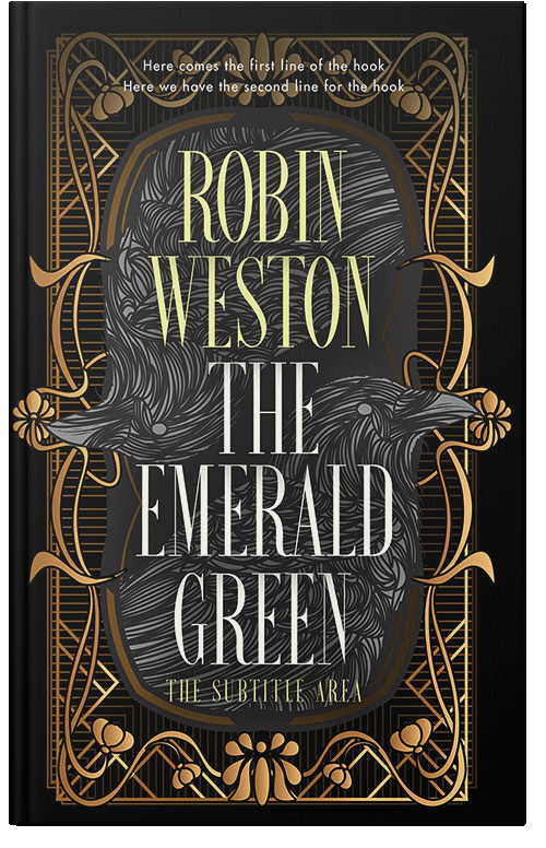 Front view of Premade Fantasy Book Cover - Cod Gray