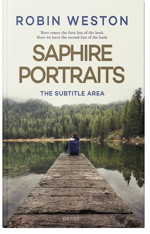 Front view of Premade Teen & Young Adult Book Cover - Satin Linen