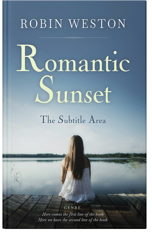 Front view of Premade Teen & Young Adult Book Cover - Smalt Blue