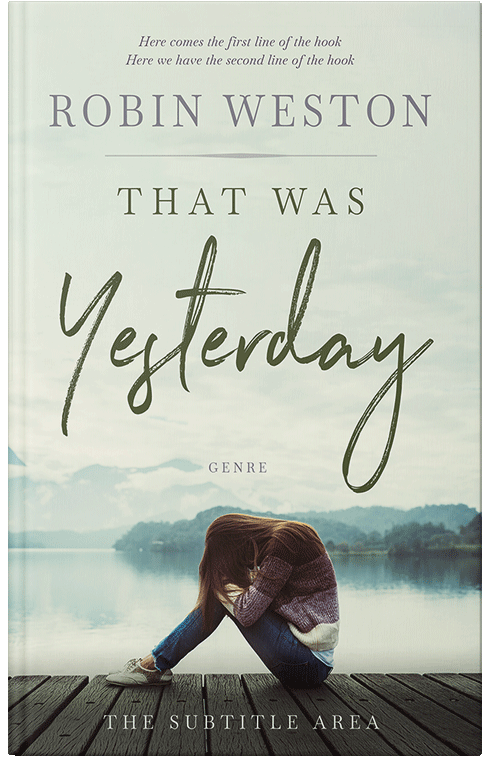 Front view of Premade Teen & Young Adult Book Cover - Periglacial Blue