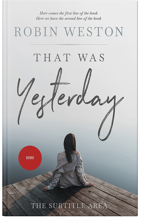 Front view of Premade Health & Mind & Body Book Cover - Iron