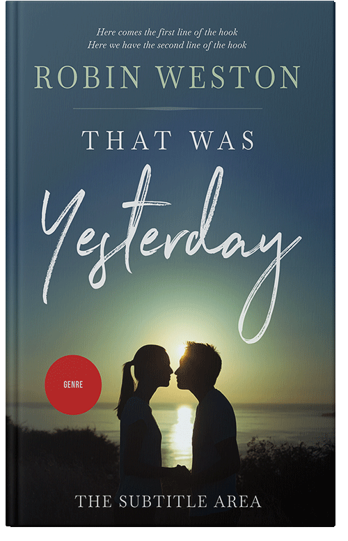 Front view of Premade Romance Book Cover - Oxford Blue