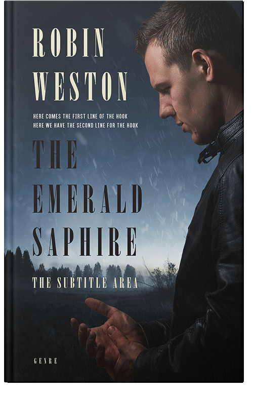 Front view of Premade Mystery & Thriller & Suspense Book Cover - Shark