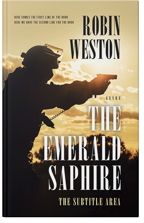 Front view of Premade Action & Adventure Book Cover - Zombie