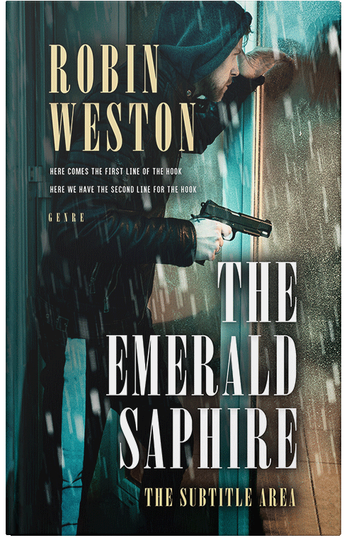 Front view of Premade Mystery & Thriller & Suspense Book Cover - Bison Hide