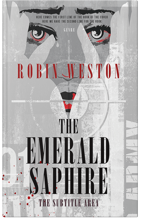 Front view of Premade Mystery & Thriller & Suspense Book Cover - Silver