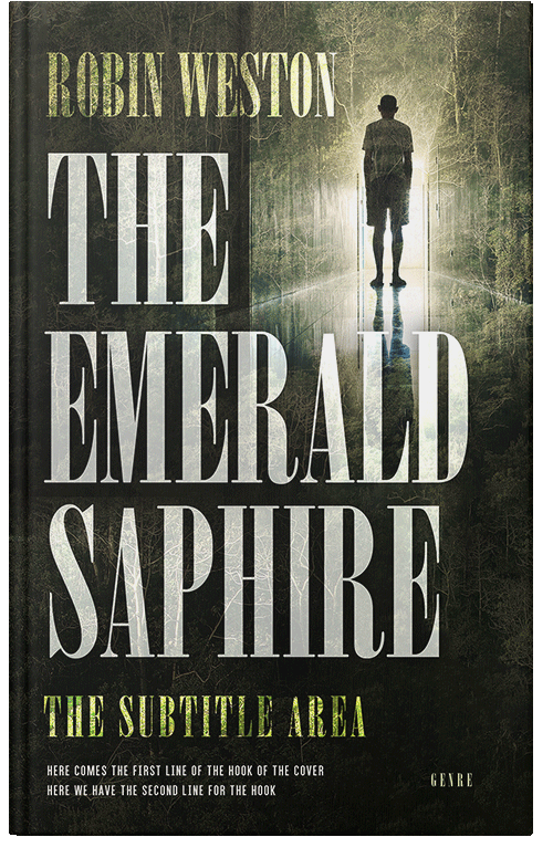 Front view of Premade Mystery & Thriller & Suspense Book Cover - Log Cabin