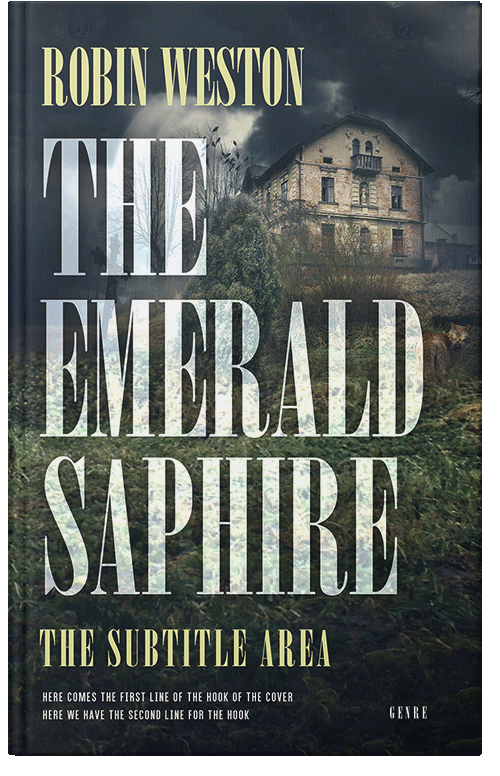 Front view of Premade Horror Book Cover - Moon Mist