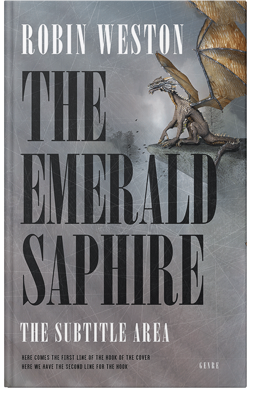 Front view of Premade Fantasy Book Cover - Mountain Mist