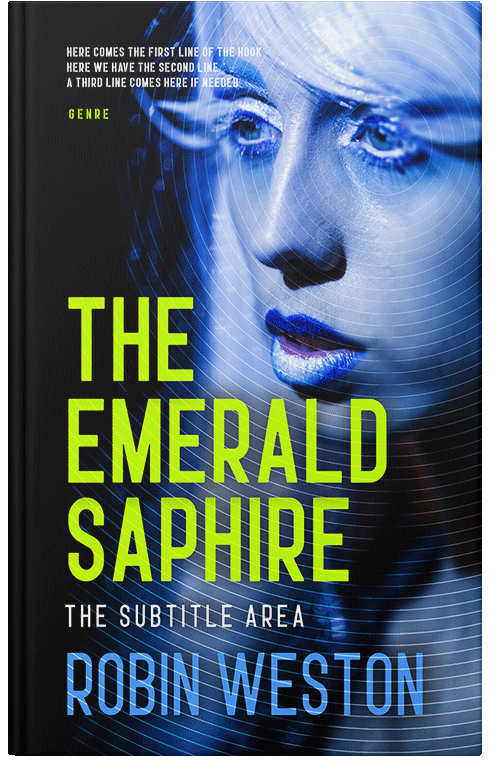 Front view of Premade Mystery & Thriller & Suspense Book Cover - Ebony