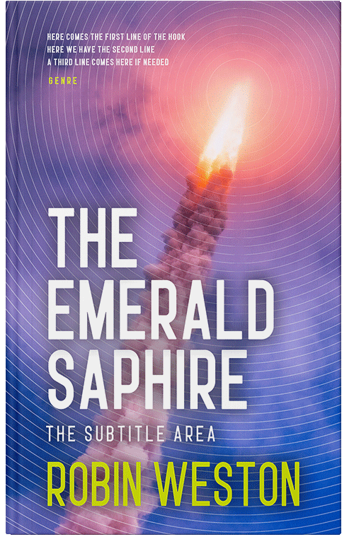 Front view of Premade Science Fiction Book Cover - Trendy Pink