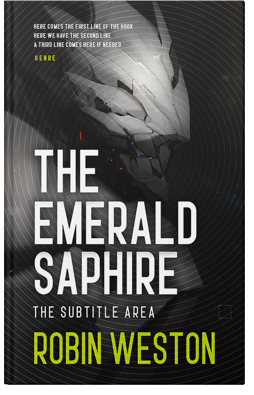 Front view of Premade Science Fiction Book Cover - Cod Gray