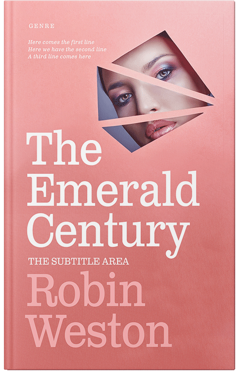 Front view of Premade Chick Lit Book Cover - Sea Pink