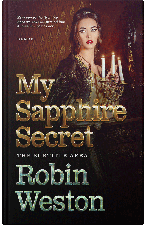 Front view of Premade Historical Book Cover - Coffee Bean