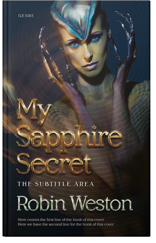 Front view of Premade Fantasy Book Cover - Thunder