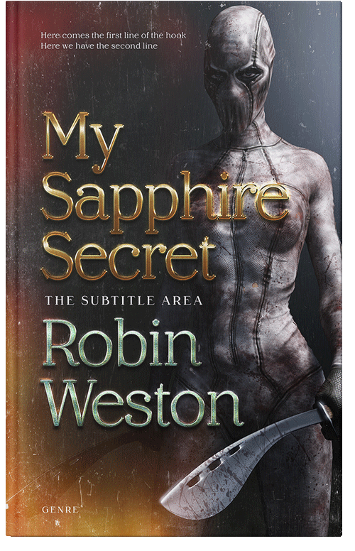 Front view of Premade Fantasy Book Cover - Thunder