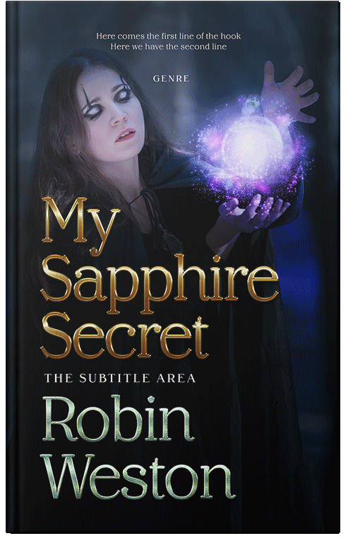 Front view of Premade Fantasy Book Cover - Pink Swan