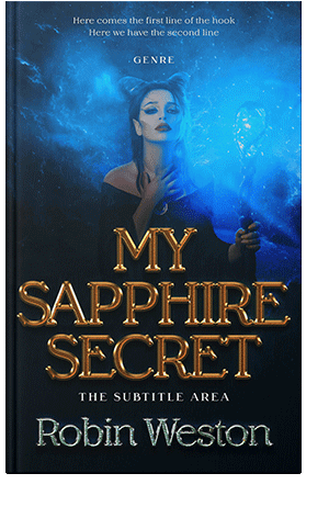 Pre Made Book Cover Black Pearl