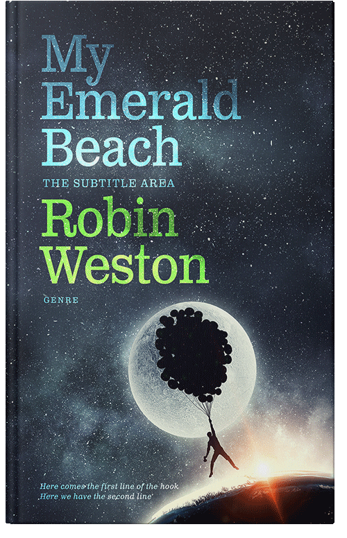 Front view of Premade Science Fiction Book Cover - Ebony Clay