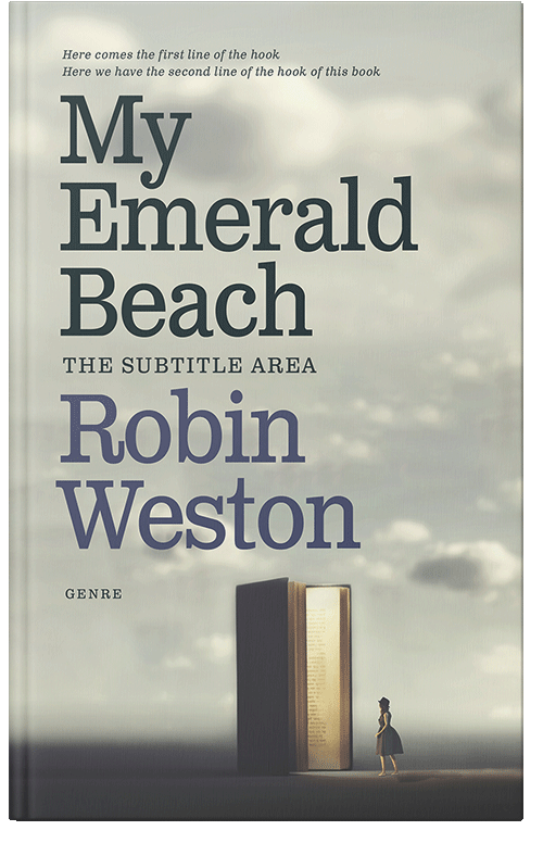 Front view of Premade Surreal Book Cover - Celeste