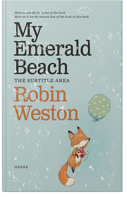 Front view of Premade Nature Book Cover - Jet Stream