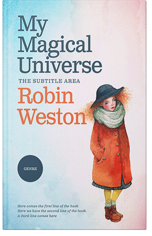 Premade Book Cover Aqua Haze