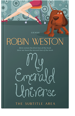 Pre Made Book Cover Mineral Green