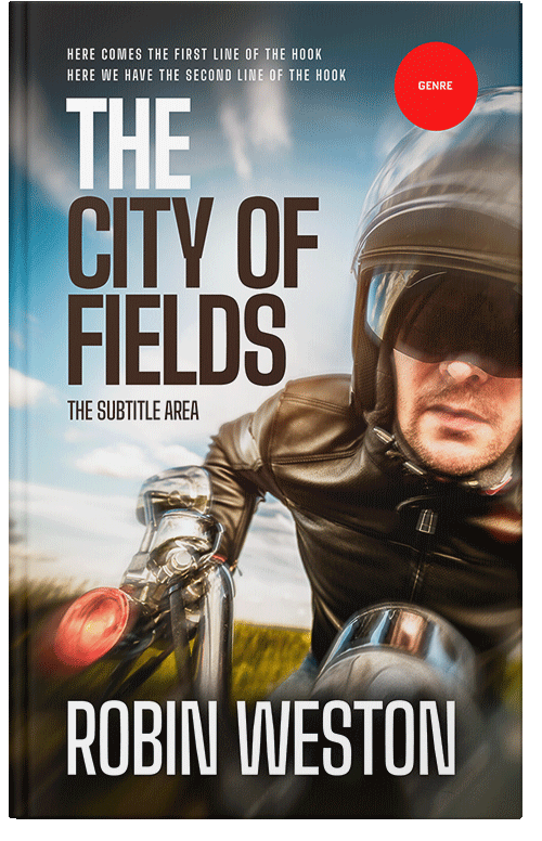 Front view of Premade Action & Adventure Book Cover - Dust Storm