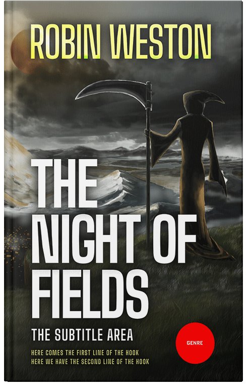 Front view of Premade Horror Book Cover - Log Cabin