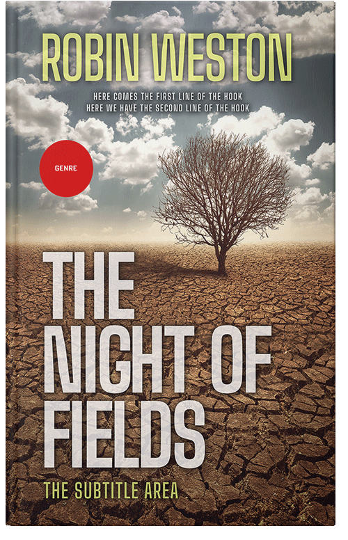 Front view of Premade Apocalyptica Book Cover - Bison Hide