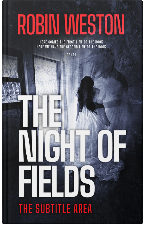 Front view of Premade Horror Book Cover - Careys Pink