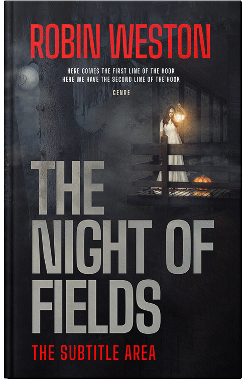 Front view of Premade Horror Book Cover - Old Rose