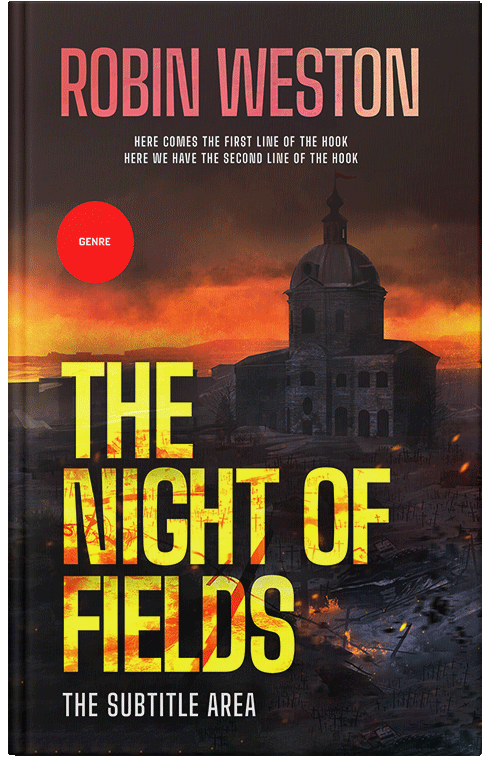 Front view of Premade Apocalyptica Book Cover - Fire Bush