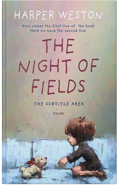 Front view of Premade Children's Book Cover - Cotton Seed