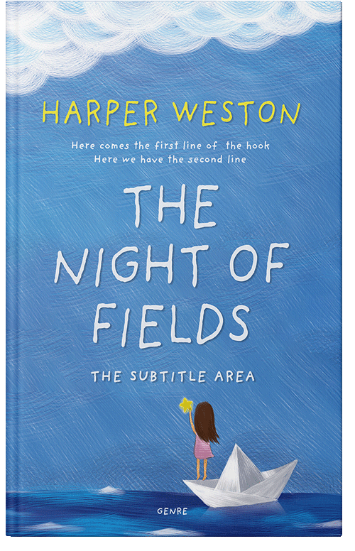 Front view of Premade Children's Book Cover - Danube