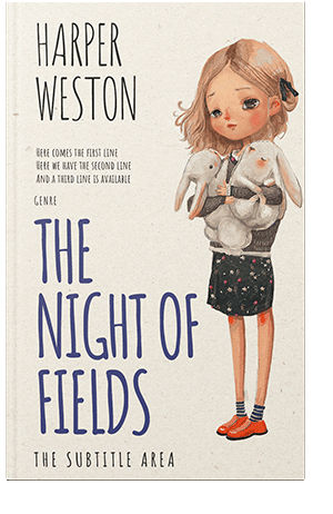 Pre Made Book Cover White Linen