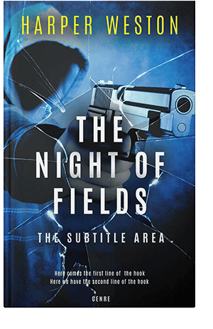 Pre Made Book Cover Ebony