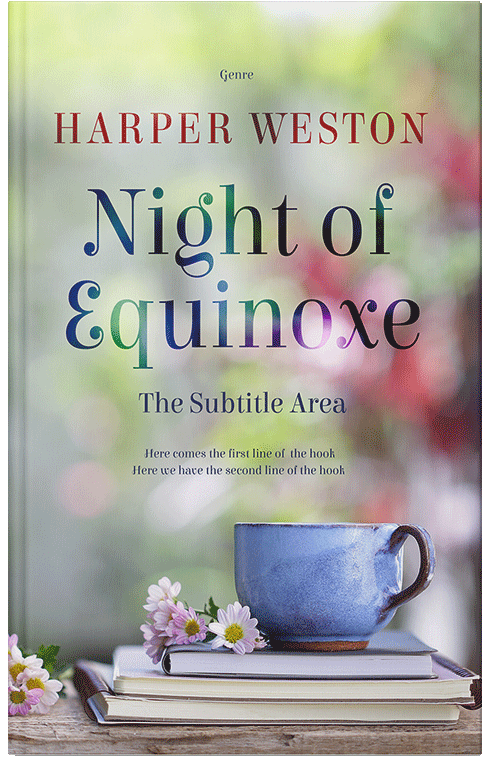 Front view of Premade Poetry Book Cover - Kangaroo