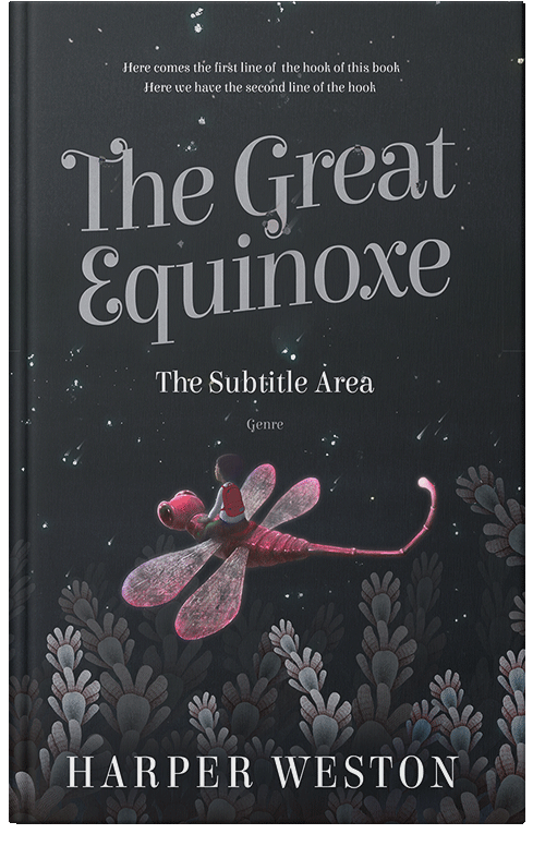 Front view of Premade Children's Book Cover - Shark