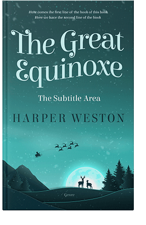 Pre Made Book Cover Elephant