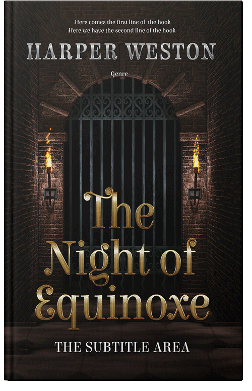 Front view of Premade Fantasy Book Cover - Night Rider