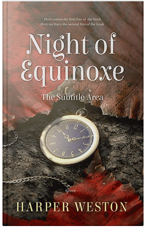 Premade Book Cover Tobacco Brown