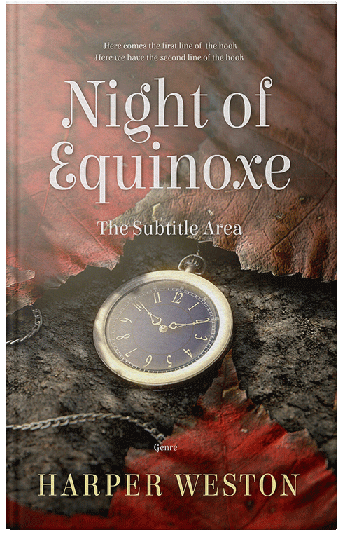 Front view of Premade Historical Book Cover - Tobacco Brown